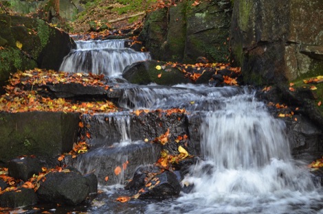 Lumsdale waterfall