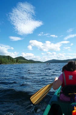 Canoeing Lake Øyangen