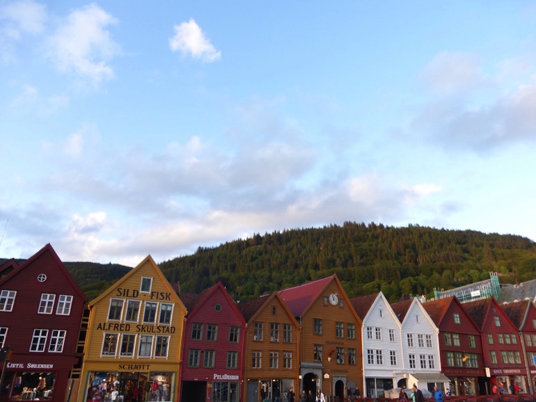 Wooden houses in the Bryggen, Bergen